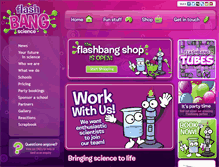 Tablet Screenshot of flashbangscience.co.uk